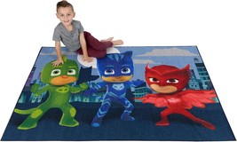 Franco Kids Room Non Slip Area Rug, Pj Masks, 69 In. X 52 In. - £33.56 GBP