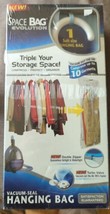 NEW ~ Ziploc Vacuum Seal Hanging Space Bag -1 Suit Size Hanging Bag 27.75” x 41” - £9.30 GBP