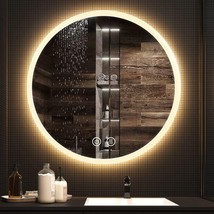 LED Bathroom Mirror with  Color Lights, Dimmable Touch Switch Control, A... - £125.24 GBP+