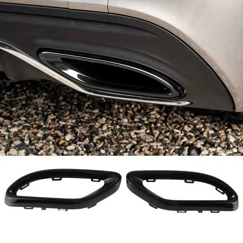 Gloss Black Exhaust Tip Tail Pipe Cover Trims A B C E GLC CLS-Cl W177 W2... - €101,91 EUR