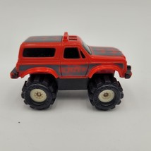 Vintage McDonald&#39;s Mini Schaper Stomper Red Chevy Blazer 4x4 Black Wheels - £7.73 GBP