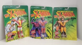 Three Marvel Uncanny X-Men Bend-Ems JusToys 1991 Wolverine Magneto Colossus - £15.81 GBP