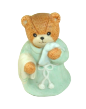 Vintage Lucy and Me 1986 Enesco bear bedtime bathtime figurine kidcore kitsch - £9.48 GBP