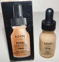 NYX Total Control Pro Drop Foundation Natural 0.43fl OZ New - £13.36 GBP