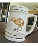Vtg James Jim Beam Distilling Beer Stein Ibis Crane Bird New Zealand Bot... - $40.34 CAD