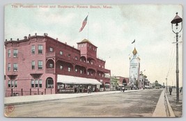 Postcard Pleasanton Hotel and Boulevard Revere Beach Massachusetts - $7.61