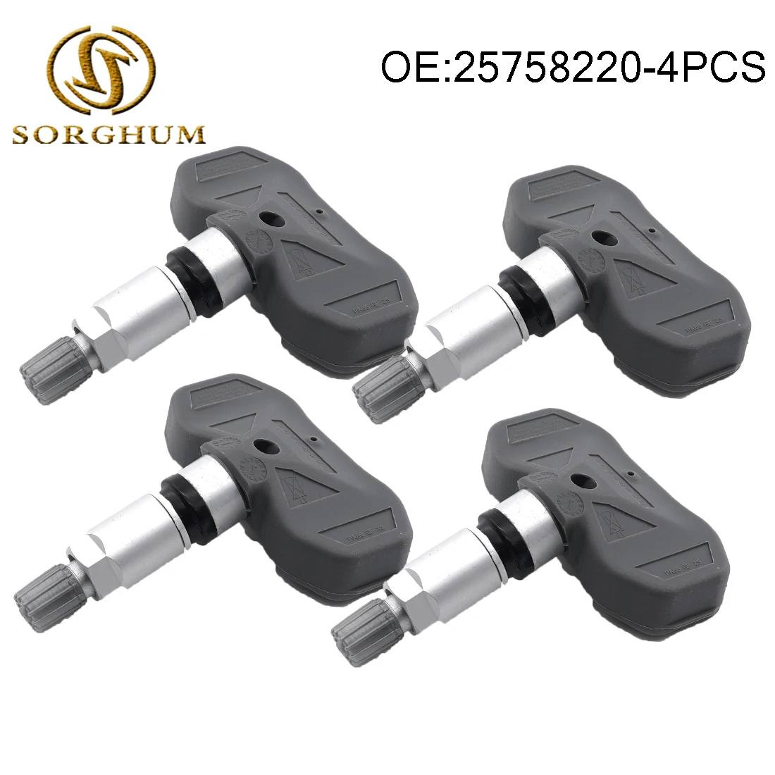 Sorghum 4 Pcs Tire Pressure Sensor 315MHz TPMS 25758220 For Chevy Corvette STS X - £148.85 GBP