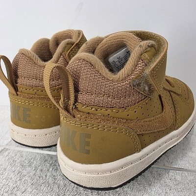 Nike Court Borough Mid 'Wheat' Toddler Size 5C Shoes 870027-701 Athletic Item image 10