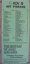 14 KQV radio Pittsburgh Pa HIT PARADE Week of Sept 26  Oct 1 1969 vtg No... - $18.99