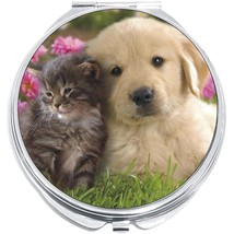Puppy Kitty Compact with Mirrors - Perfect for your Pocket or Purse - $11.76
