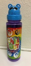 REUSABLE BPA FREE &quot;CHILL OUT&quot; PRINTED WATER BOTTLE, FREE SHIPPING - £10.41 GBP