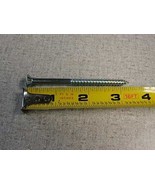Flat head #3 phillips drive zinc plated wood screw 3-1/4&quot; x 1/4&quot;  10 pcs - $8.83 CAD