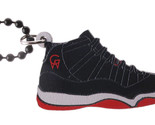 Good Wood Nyc Rétro Bred 11&#39;s Tennis Collier Noir/Blanc/Rouge Playoff Xi... - $14.25
