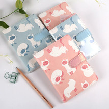 Cute Cat PU Leather Journals School Supplies Notebook Paper Writing Diary  - £11.95 GBP+
