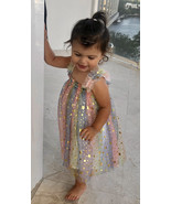 Rainbow tulle dress, tulle dress baby toddler girl,  Toddler dress with ... - £27.64 GBP
