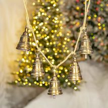 4 Assorted Hanging Five-Piece Metal Bell Decorations Fanny Bright (Gold, Large C - $74.95+