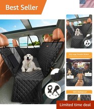 Durable Scratchproof Hammock Dog Car Cover with Safety Belt &amp; Storage Po... - $43.50