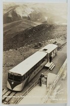 Streamline Cog Train at the Summit of Pikes Peak RPPC Postcard N17 - £9.73 GBP