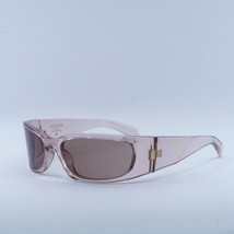 PRADA PRA14S 19Q10D Transparent Peach/Light Brown 60-18-120 Sunglasses N... - $345.46