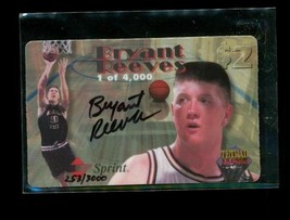 1995 Signature Rookies Tetrad Autographed Phonex $2 /3000 Bryant Reeves Rookie - £7.63 GBP