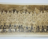 Antico Miitary Fotografia Md Boland 1917 WW1 Camp Lewis 1st Batteria Sec... - $110.61