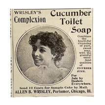 Wrisley Cucumber Toilet Soap 1894 Advertisement Victorian Hygiene ADBN1aaa - $367.88 MXN