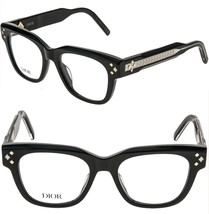 CHRISTIAN DIOR CD DIAMONDO S4I Crystal Black Eyeglasses 51mm DM50072I DI... - £358.82 GBP