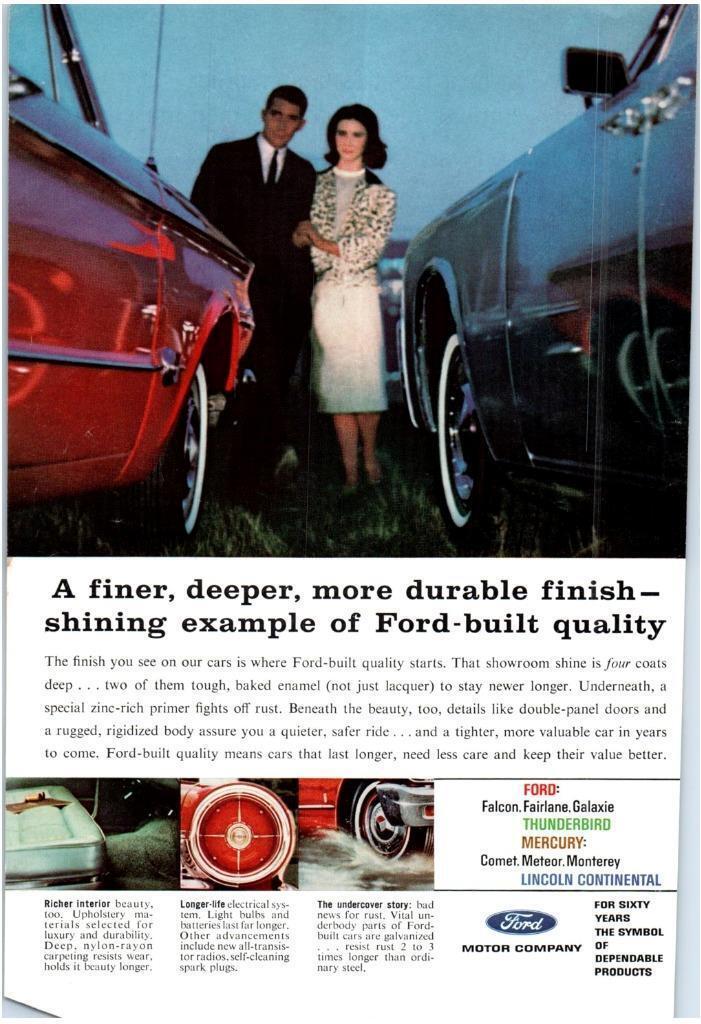 Primary image for Ford Mercury Lincoln Magazine Ad Print Design Advertising