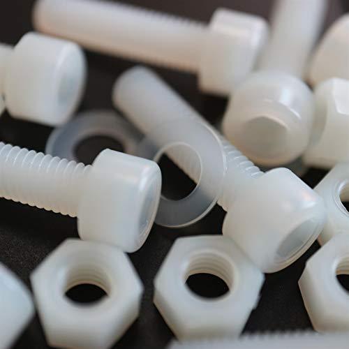 50 x Nylon Socket Head, plastic machine screws, M3 x 20mm, Plastic Bolts... - $24.74