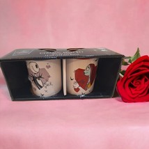 Disney Nightmare Before Christmas Jack & Sally Heart Ceramic Mug Set NEW - $22.49