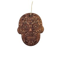 Te Amo Abuela Sugar Skull - Cedar Ornament - £15.65 GBP
