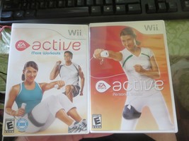2 Nintendo Wii Games ACTIVE Personal Trainer More Workouts - £7.58 GBP