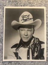 Roy Rogers Original Autograph 8 X 10 Type 1 Photograph Happy Trails - $138.68 CAD