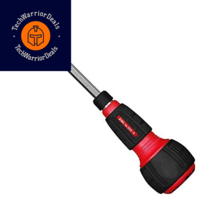 ANEX No. 395-D Ratchet Screwdriver Replaceable Ball Grip Quick Red | Black  - $35.24