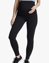 NWT Ingrid &amp; Isabel Women&#39;s Maternity Active Capri Legging Black Size L - £26.03 GBP