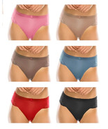 Women&#39;s 12 Pack Classic Mid-Rise Microfiber Lace Detailing Brief Panties - $670.09 MXN