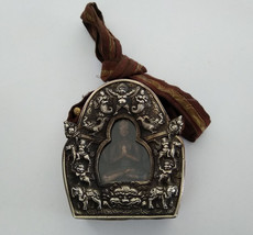 Old Tibetan Buddhist Auspicious Design Buddha Ghau Box/Amulet - Made in ... - $89.99