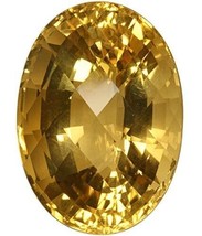 8.25 Ratti Natural Oval Citrine Crystal Gli Certified for Men Women - £36.50 GBP
