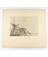 The Mill &quot;By Rembrandt Restart Etching Signed Plaque-
show original titl... - $1,450.00 CAD
