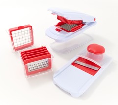 Prepology Multifunction Chopper Unit w/ 8 Cup Storage Bin in Tomato - £22.24 GBP