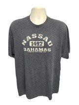 Nassau Bahamas 1492 Adult Gray XL TShirt - $14.85