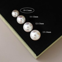925 Sterling Silver Stud Earrings White Natural Freshwater Pearl Jewelry New Fas - £75.11 GBP