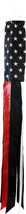 AMERICAN THIN Red LINE WINDSOCK 60 IN outdoor decor garden wind sock  - $12.99