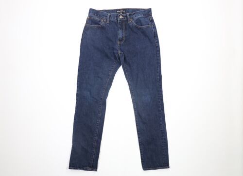 J Crew Mens 30x29 Faded Slim Fit Skinny Leg Denim Jeans Pants Blue Cotton - $39.55