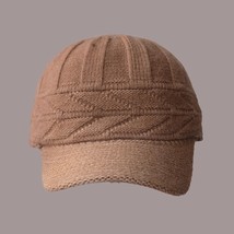 Autumn And Winter Warm Knitted Women Hat Handsome Baseball Cap Casual Wool Cap - £11.00 GBP