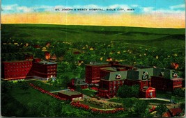 Aerial View St Joseph Hospital Viaduct Sioux City Iowa IA Linen Postcard - £3.05 GBP