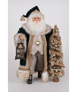 Karen Didion Santa ClausLighted Emerald woods Santa 19 inches CC18-72 - $257.99