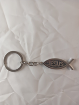 Christian JESUS Metal Keychain, Silver - $3.75