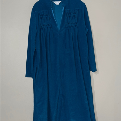 Vintage Blue Long Sleeve Loungewear Robe - $14.70