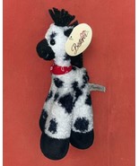 NWT Bestever Funny Feet Long Leg Black &amp; White Pinto 12” Plush Stuffed T... - $19.79